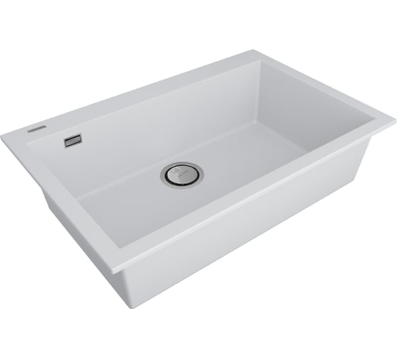 Мойка Paulmark DECORATION 76, ACRYSTONE, WHITE, 760x500 мм, PM937650-WH