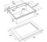 Мойка Paulmark STEPIA 60, IT-GRANIT + коландер ADVANCE брашированная нерж. сталь, PM115951-DG+A375-BS 3