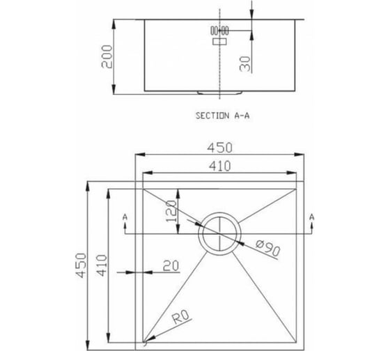 Мойка универсального монтажа EMAR Satine EMB-101