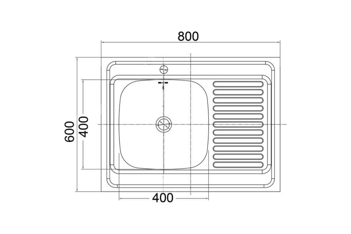 Накладная мойка Emar t6080lq