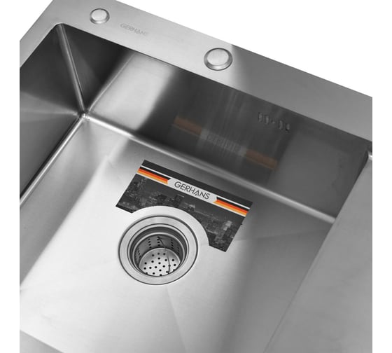 Кухонная мойка из нержавеющей стали GERHANS K 11087 37851-L K37851-L