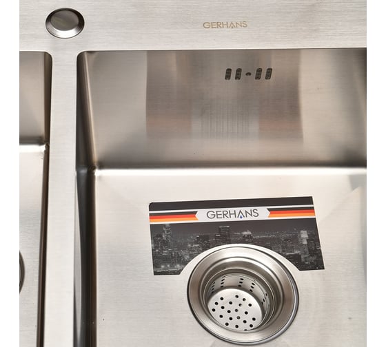 Кухонная мойка из нержавеющей стали Gerhans 780х510 мм 37851-SL