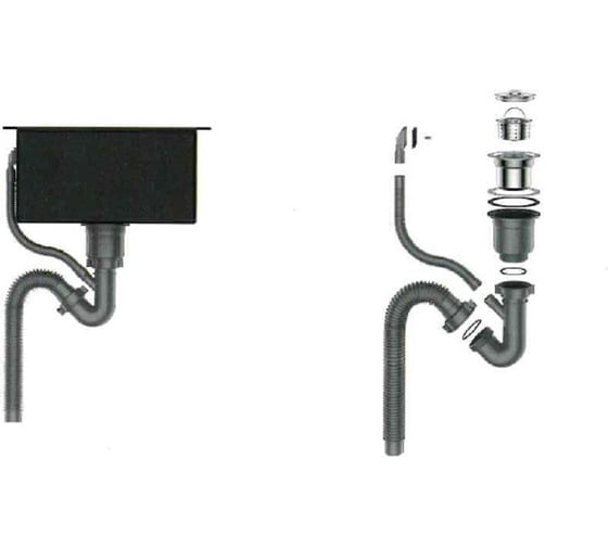 Кухонная мойка из нержавеющей стали GERHANS K 37851-R 11088