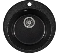 Кухонная мойка GERHANS A 05 22 ЧЕРНЫЙ /БЕЛАРУСЬ/ 475х475 мм A05-22/311-11-24