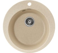 Кухонная мойка GERHANS A 04 20 БЕЖЕВЫЙ /БЕЛАРУСЬ/ 495х495 мм A04-20/311-11-24