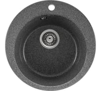 Кухонная мойка GERHANS A 04 24 ГРАФИТ /БЕЛАРУСЬ/ 495х495 мм A04-24/311-11-24