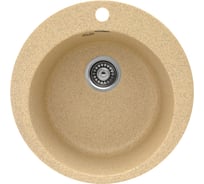 Кухонная мойка GERHANS A 04 21 ПЕСОК /БЕЛАРУСЬ/ 495х495 мм A04-21/311-11-24