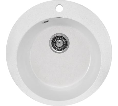 Кухонная мойка GERHANS A 04 18 БЕЛЫЙ /БЕЛАРУСЬ/ 495х495 мм A04-18/311-11-24