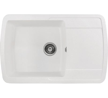 Кухонная мойка GERHANS B 29 18 БЕЛЫЙ /БЕЛАРУСЬ/ 780х500 мм B29-18/311-11-24