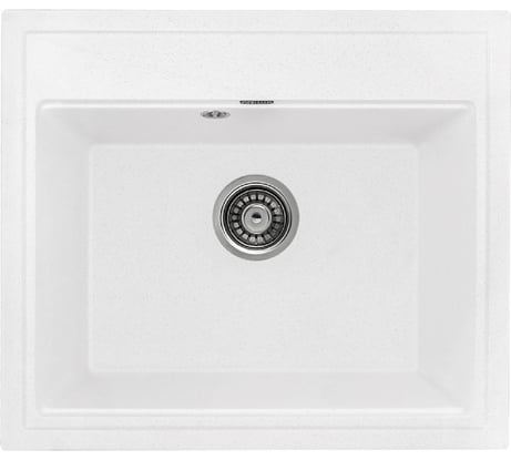 Кухонная мойка GERHANS A 12 18 БЕЛЫЙ /БЕЛАРУСЬ/595х515 мм A12-18/311-11-24