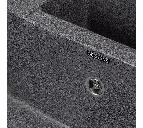 Кухонная мойка GERHANS C 01 24 ГРАФИТ /БЕЛАРУСЬ/ 605х490 мм C01-24/341-11-24