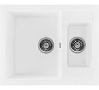 Кухонная мойка GERHANS C 01 18 БЕЛЫЙ /БЕЛАРУСЬ/ 605х490 мм C01-18/341-11-24