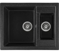 Кухонная мойка GERHANS C 01 22 ЧЕРНЫЙ /БЕЛАРУСЬ/ 605х490 мм C01-22/341-11-24