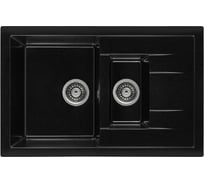 Кухонная мойка GERHANS C 10 25 ОНИКС /БЕЛАРУСЬ/ 765х490 мм C10-25/341-11-24