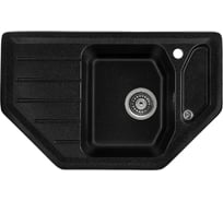 Кухонная мойка GERHANS E 08 22 ЧЕРНЫЙ /БЕЛАРУСЬ/ 790х490 мм E08-22/311-11-24