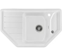 Кухонная мойка GERHANS E 08 18 БЕЛЫЙ /БЕЛАРУСЬ/ 790х490 мм E08-18/311-11-24