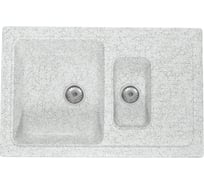Кухонная мойка Formastone Fosto прямоугольная, с крылом, цвет олово КМ 77-49