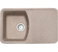 Кухонная мойка Formastone Fosto прямоугольная, с крылом, коричневый КМ 76-47
