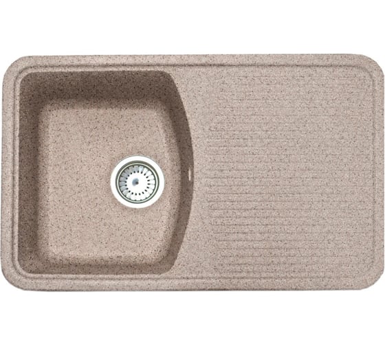 Кухонная мойка Formastone Fosto прямоугольная, с крылом, коричневый КМ 76-47
