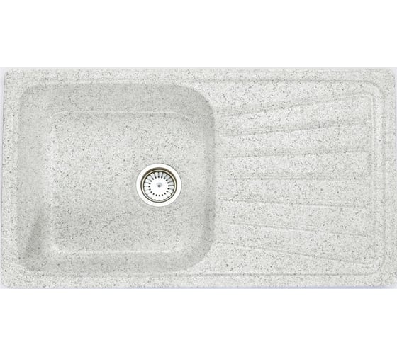Кухонная мойка Formastone Fosto прямоугольная, с крылом, цвет олово КМ 81-46
