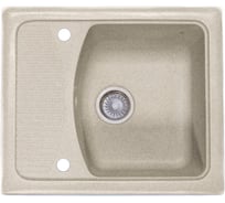 Кухонная мойка Formastone Fosto прямоугольная, с крылом, цвет антика КМ 58-50