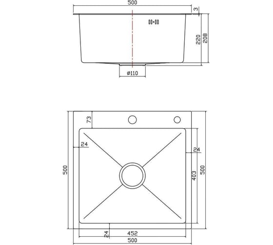 Мойка для кухни Fmark FSC5050Q