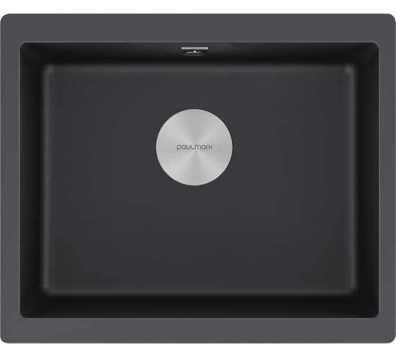 Мойка Paulmark GERA 60, IT-GRANIT, антрацит, 555x460, подст. мон. PM205546-AN 1