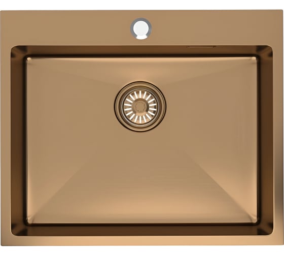 Мойка настол.монтаж MIXLINE PRO бронза, 60x50 3,0 выпуск 3 1/2, 22см, с сифоном 555135