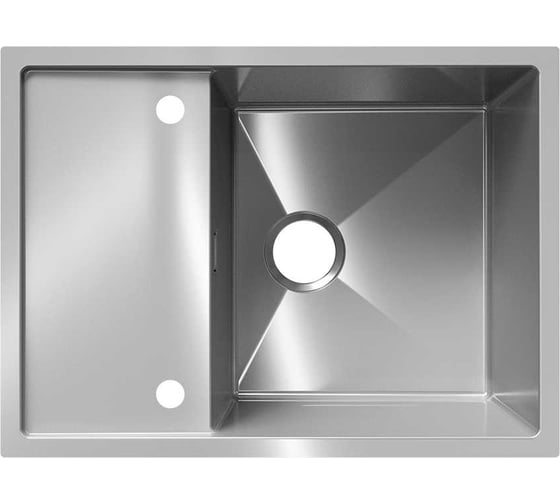 Мойка ULGRAN STEEL 680x500, цвет «брашированная сталь» US 680-001