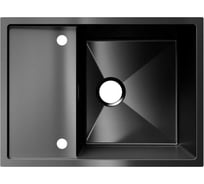 Мойка ULGRAN STEEL 680x500, цвет «вороненая сталь» US 680-003