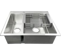 Врезная двойная мойка FABIA Profi 61х51, толщина 3 мм 61513