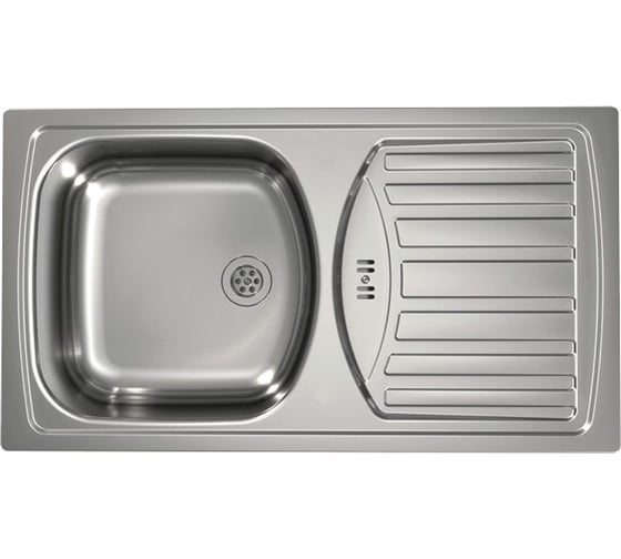 Мойка ALVEUS BASIC 150 NAT-60 NEW 780x435 в комплекте с сифоном 1136530