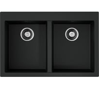 Мойка Omoikiri Bosen 80-2-BL Tetogranit, черный 4993836