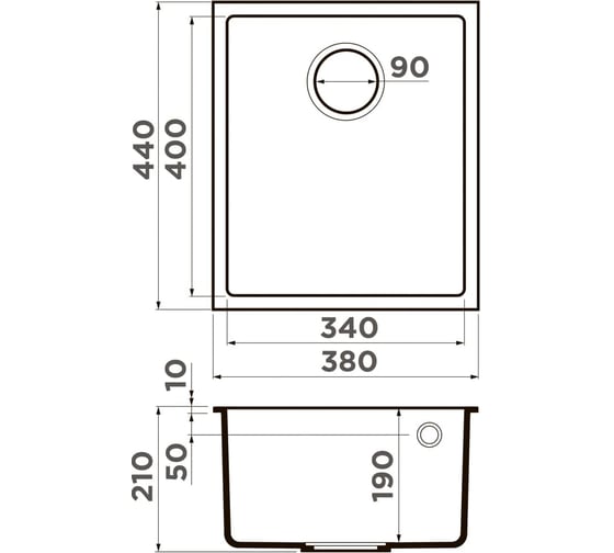 Мойка Omoikiri Bosen 38-U-GR Tetogranit, leningrad grey 4993538