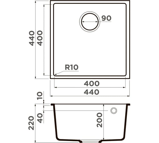 Мойка Omoikiri Bosen 44-U-SA Tetogranit, бежевый 4993597