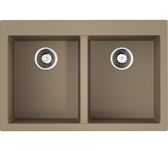 Мойка Omoikiri Bosen 80-2-CH Tetogranit, бежевый 4993838