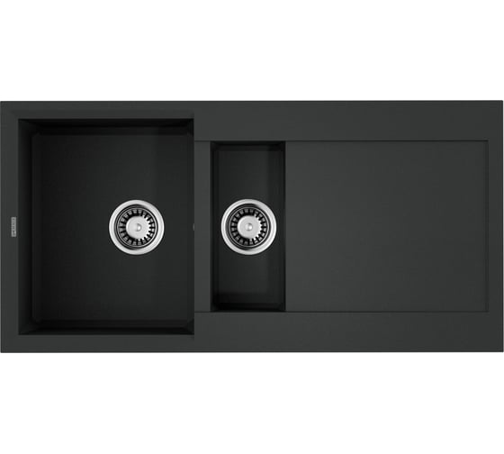 Мойка Omoikiri Sakaime 100-2-BL Tetogranit, черный 4993892