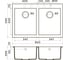 Мойка Omoikiri Bosen 80-2-DC Tetogranit, темный шоколад 4993840 2