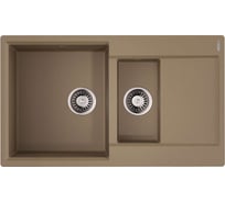 Мойка Omoikiri Daisen 86-2-CA Artgranit, карамель 4993474