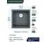Кварцевая кухонная мойка Grandex AQUA COMFORT 46U CONCRETE 500102 3