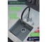 Кварцевая кухонная мойка Grandex AQUA COMFORT 46U CONCRETE 500102 5