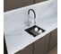 Кварцевая кухонная мойка Grandex AQUA COMFORT 46U BLACK METALIC 500105 15