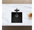 Кварцевая кухонная мойка Grandex AQUA COMFORT 46U BLACK METALIC 500105 16