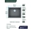 Кварцевая кухонная мойка Grandex AQUA COMFORT 56U CONCRETE 500202 3