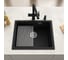 Кварцевая кухонная мойка Grandex AQUA COMFORT 56U BLACK METALIC 500205 12