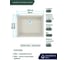 Кварцевая кухонная мойка Grandex AQUA COMFORT 56U ARCTIC 500201 4