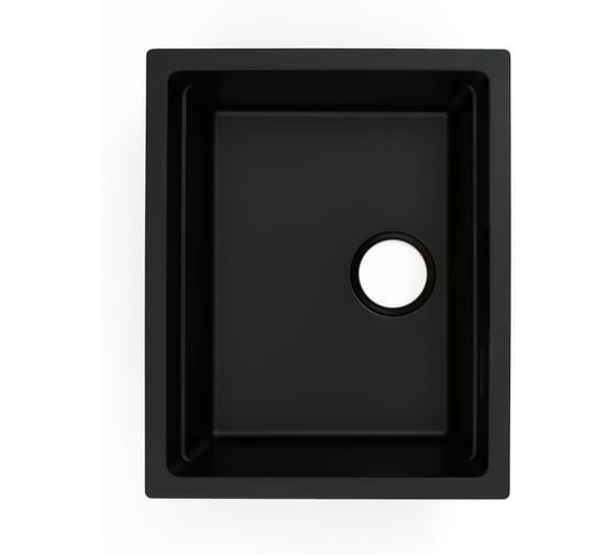 Кварцевая кухонная мойка Grandex AQUA COMFORT 56U CARBON 500204
