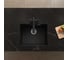 Кварцевая кухонная мойка Grandex AQUA COMFORT 56U CARBON 500204 15