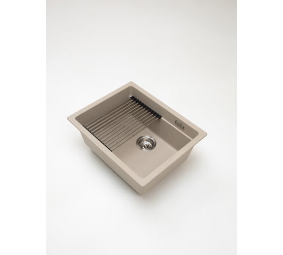 Кварцевая кухонная мойка Grandex AQUA COMFORT 56U BEIGE 500203