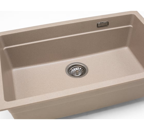 Кварцевая кухонная мойка Grandex AQUA COMFORT 73U BEIGE 500303